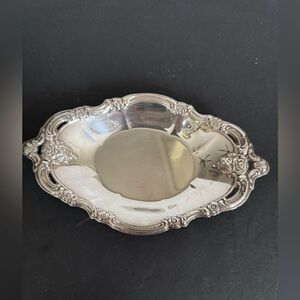 Vintage Community Plate Serving dish Silverplate Ornate Rim